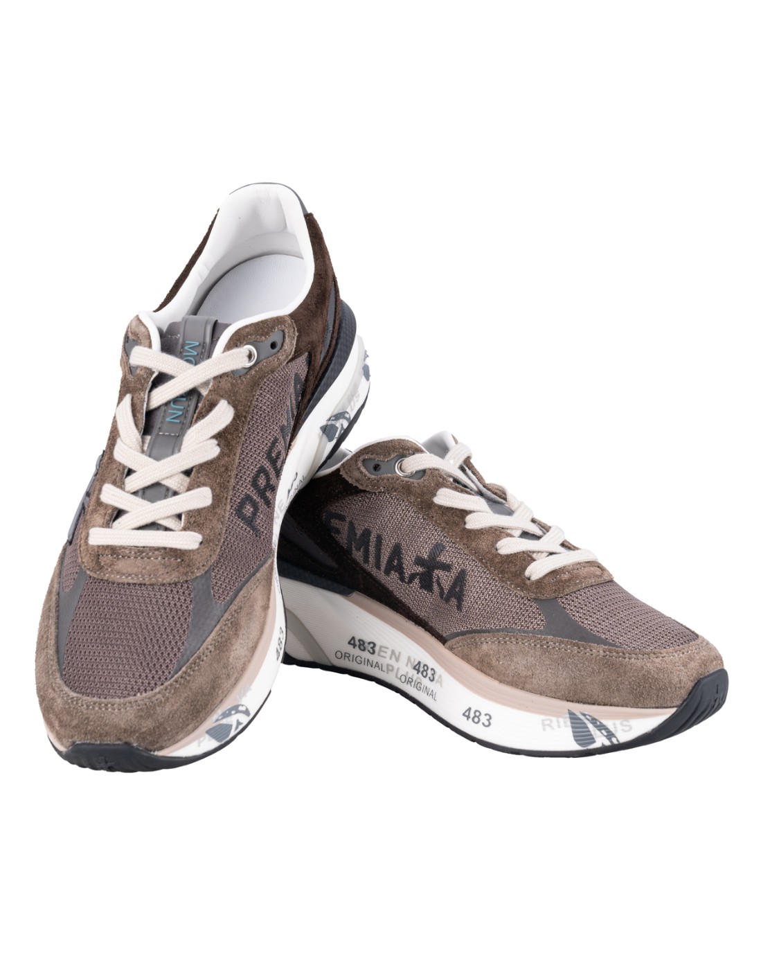 shop PREMIATA  Scarpa: Premiata sneakers "Moerun 6446".
Logo sul lato esterno.
Scritta PREMIATA sul lato interno.
Nome modello sull'etichetta.
Altezza suola 4,5 cm.
Plantare interno 28,5 cm.
Composizione: Suola: 70% pebax 20% gomma 10% tpu
Tomaia: 55% pa 10% pl 5% ea 5% pu 25% pelle di vitello
Fodera: 86% pelle di capra 14% pelle di vitello.
Made in Vietnam.. MOERUN 6446-M number 8769497